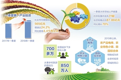 農(nóng)業(yè)新藍(lán)海 第一產(chǎn)業(yè)固定資產(chǎn)投資增速領(lǐng)跑，解碼鄉(xiāng)村振興投資熱潮